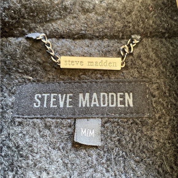 Steve Madden Black Pea Coat - Picture 7 of 7